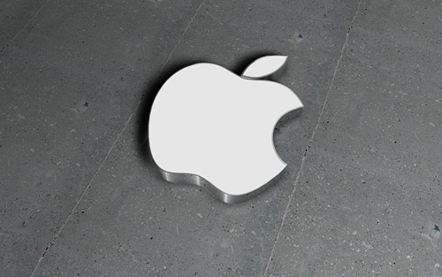 apple-wallpaper-2009-oct-70. Metal Apple logo