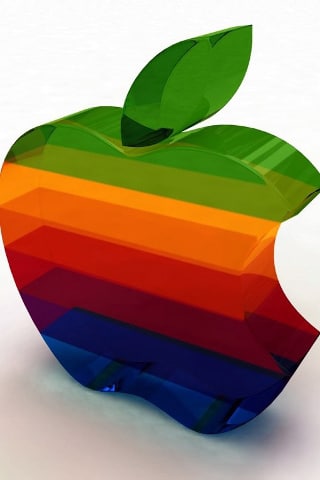 Logo Design on Rainbow Colored Apple Logo Brand 320 X 480 53k Jpg Download Link
