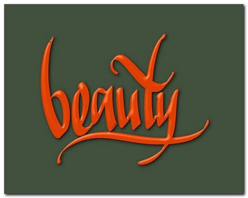 beauty typography