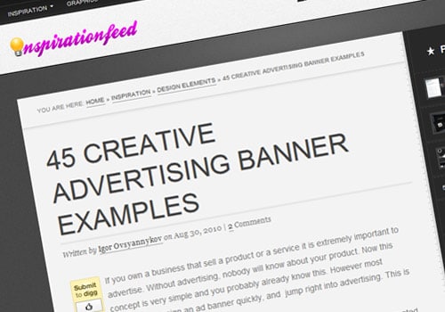 Advertising Banners Examples