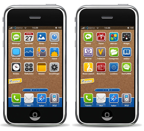 apple iphone themes