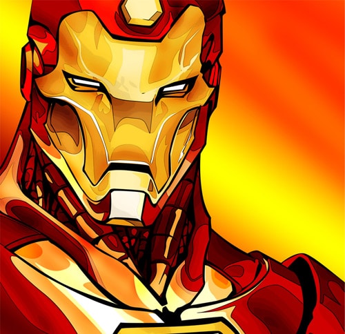 Iron Man: Comic Book Inspired Artwork - designrfix.com