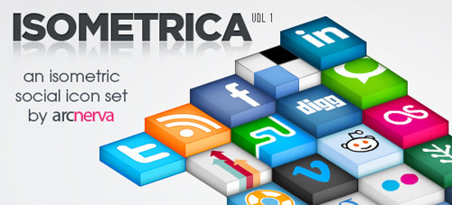 Isometrica (Volume 1): A Free Social Media Icon Set