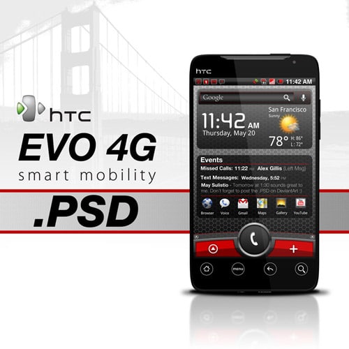 HTC EVO 4G .PSD by zandog