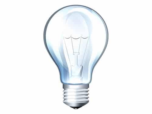 PSD light bulb icon