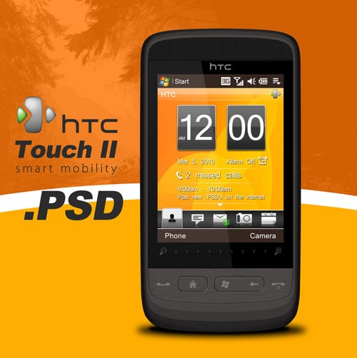 HTC Touch 2 Smartphone .PSD by zandog