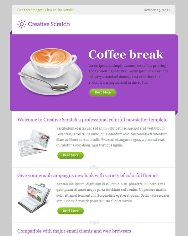 Email Newsletter Templates 40 Hand Picked Premium Designs Designrfix Com