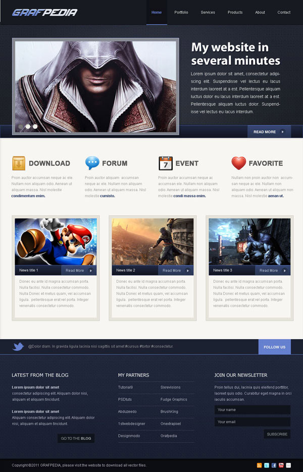 How To Design A Video Game Web Layout 