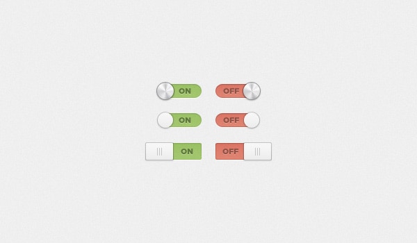On/Off Switches and Toggles (PSD)