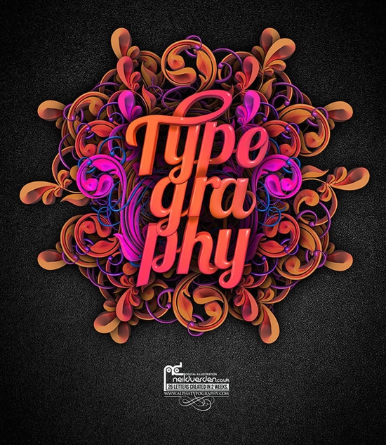 3D typography
