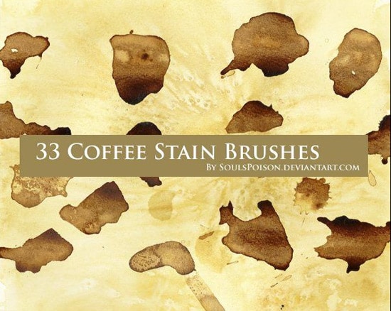 33 Coffee Stain Brushes