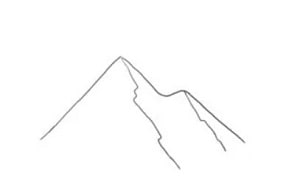how to draw mountains