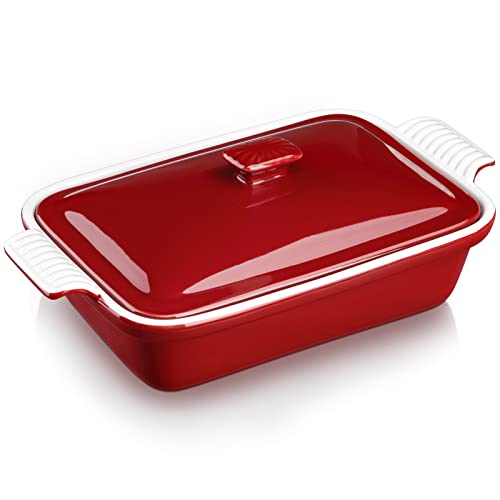 deep dish ceramic lasagna pan