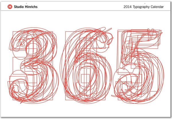 2014 Typography Calendar