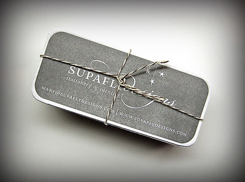 SupaFly.Designs Letterpress Business Cards