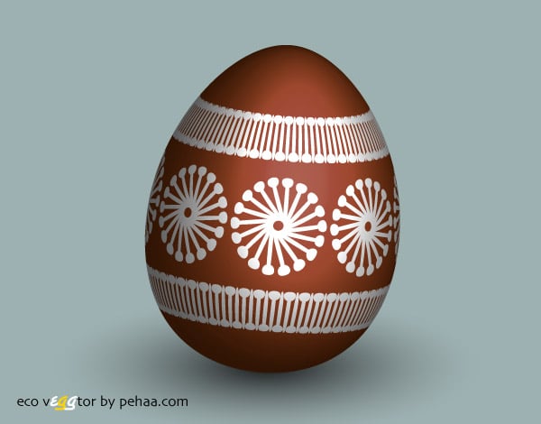 Create and color an eco easter egg in Adobe Illustrator