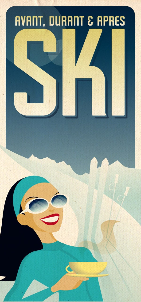 Creating a Vintage Ski Poster Design with Illustrator® CS4