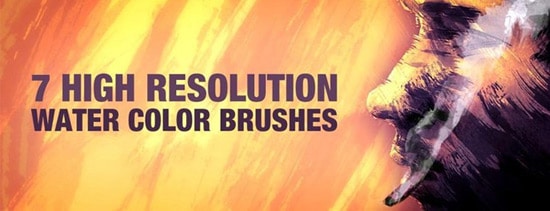  7 WaterColor Brushes 