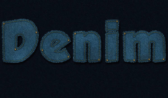  Create a Stitched Denim Text Effect in Photoshop