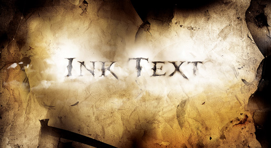 Create a Dissolved Ancient Ink Text Effect in Photoshop