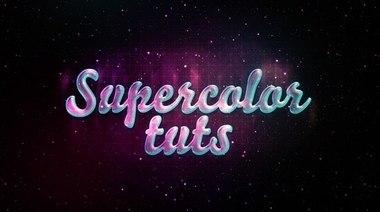 Create a Glossy Neon Text Effect with Stars in Photoshop