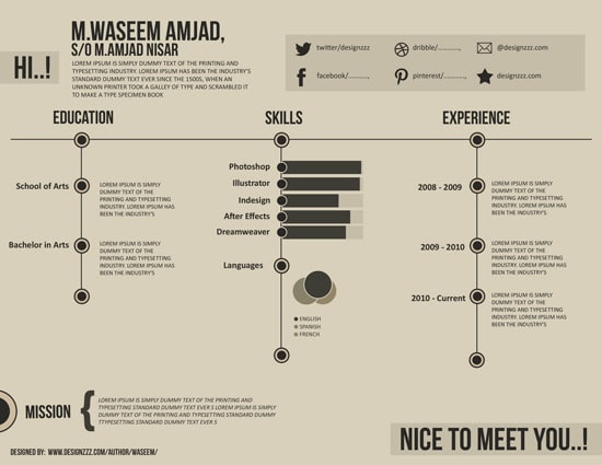 Creating a Designer’s Resume in Photoshop