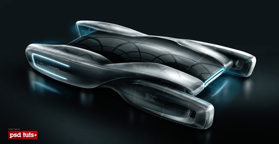 Create a Futuristic Concept Car in Photoshop