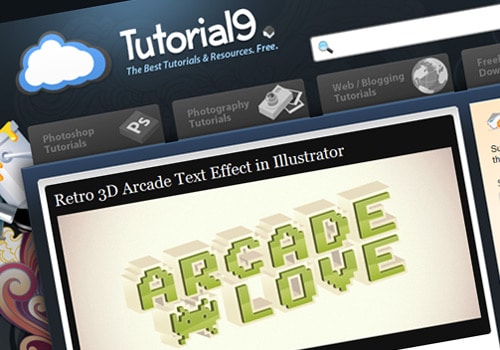 Retro 3D Arcade Text Effect in Illustrator