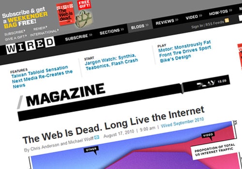 The Web Is Dead. Long Live the Internet