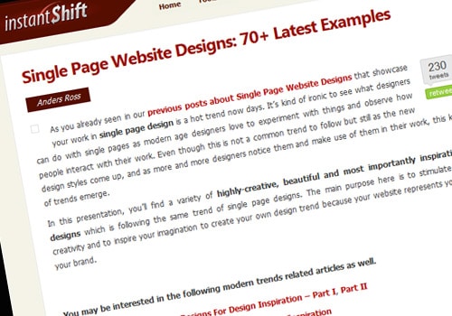 Single Page Website Designs: 70+ Latest Examples