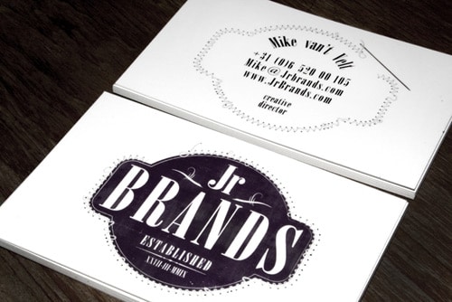 JR BRANDS business card