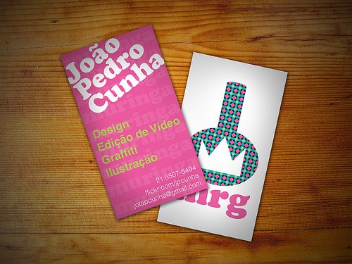 João Pedro's cartão (João Pedro's Business Card)