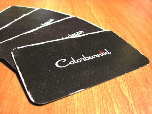 Colorburned Business Cards