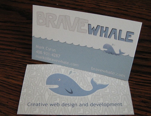 Brave Whale Custom Card