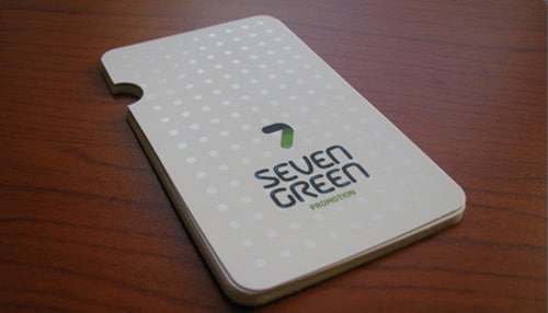 7 Green Business Card