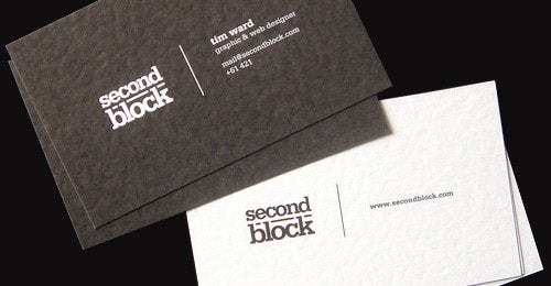 SecondBlock Business Card