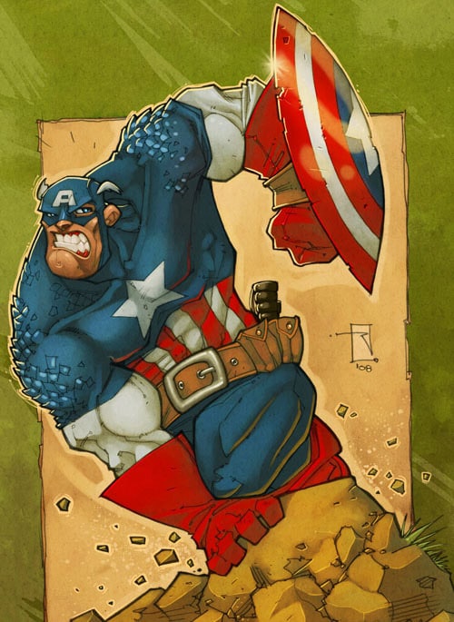 Captain America by RoloMallada