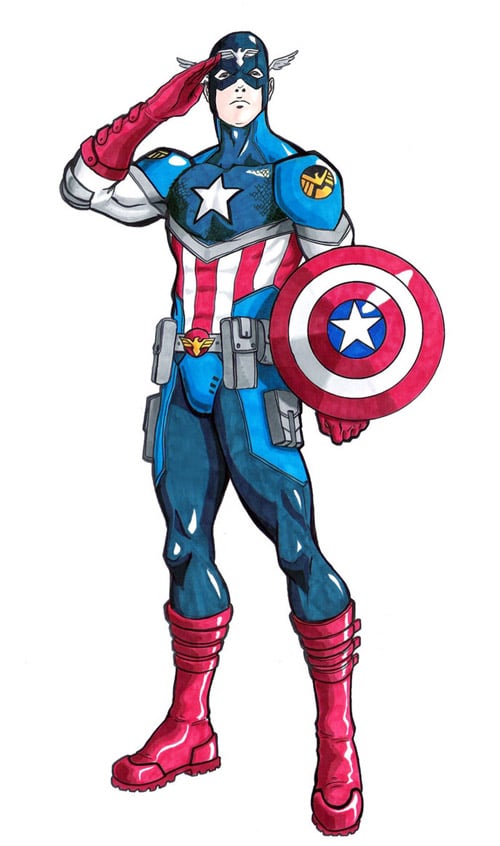 Captain America Revamped by turin-the-forsaken