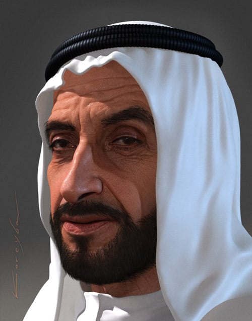 Sheikh Zayed by Oleg Koreyba