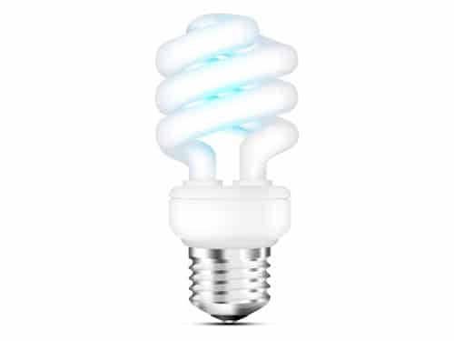 Fluorescent light bulb icon (PSD)