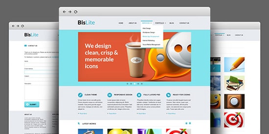 BisLite: Business Website PSD Templates