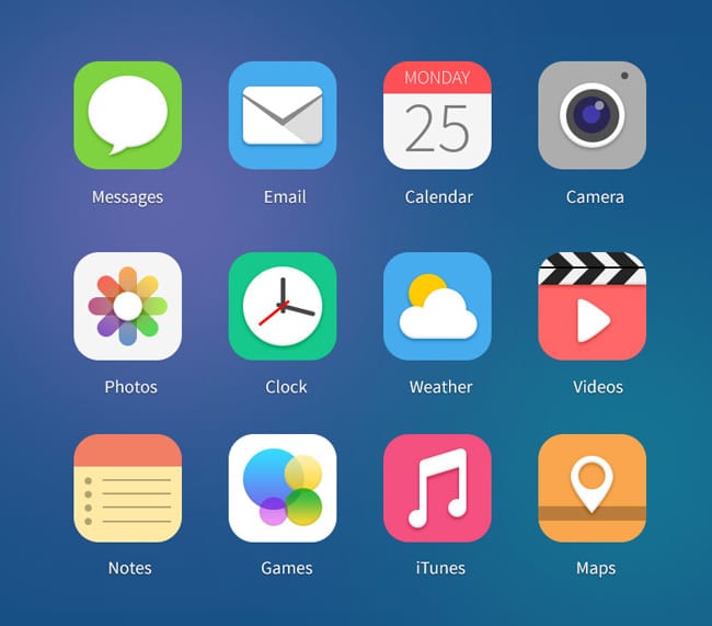 12 iOS7 Icon Concepts Vol.1