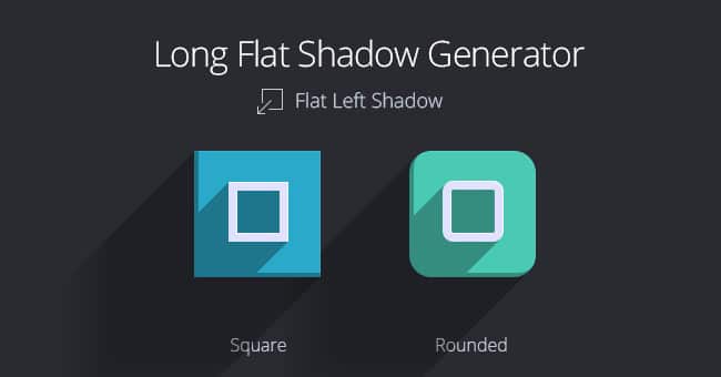 Long Flat Shadow Generator Psd