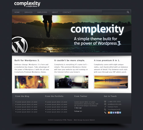 Free “Complexity” PSD by ThemeBlvd