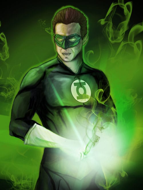 Green Lantern's Tribute by Edwin Vasquez Olaechea