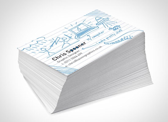 Create a Fun Print-Ready Doodled Business Card Design