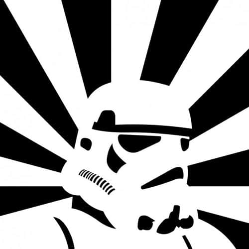 Retro Storm Trooper - iPad Wallpaper