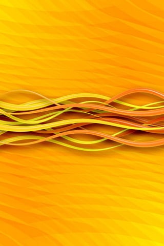 Orange Waves | iPhone Wallpaper 