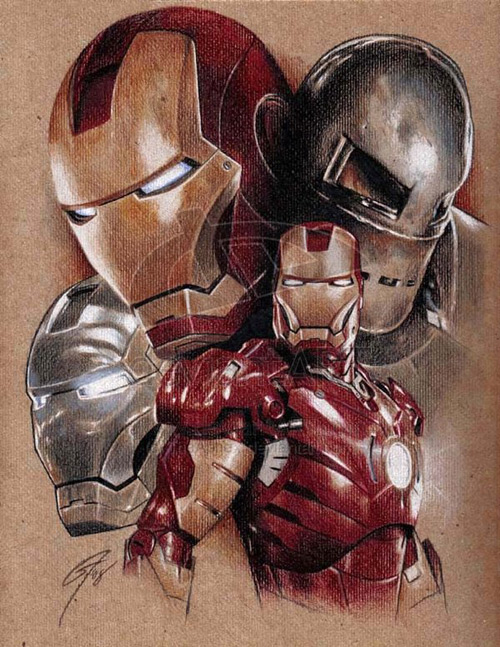 Iron Man - Armour Evolution by TheAphex