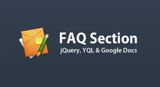 Dynamic FAQ Section w/ jQuery, YQL & Google Docs